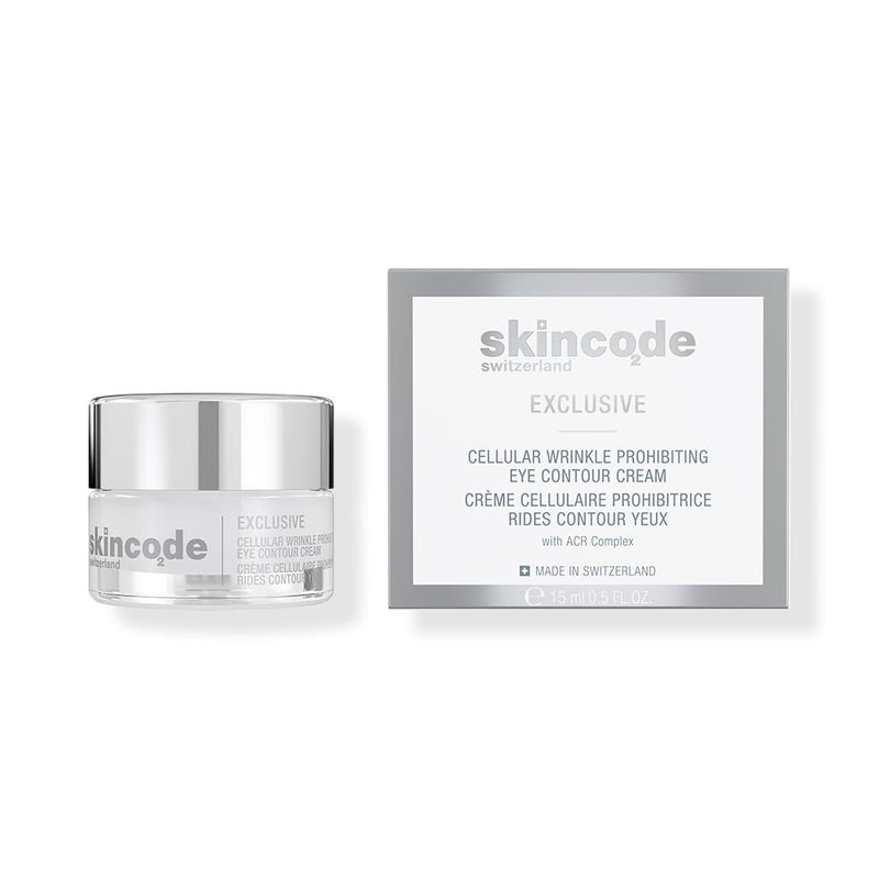 كريم محاربة التجاعيد حول العينين الحصري - كريم مضاد للشيخوخة - تعزيز السيراميد، مخفف للهالات السوداء وتخفيف الانتفاخ لبشرة شابة متألقة (0.5 أونصة / 15 مل)