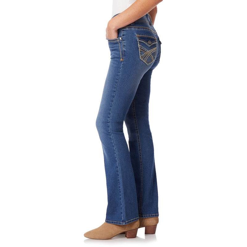 WallFlower Women's InstaStretch Luscious Curvy Bootcut Jeans, Trixie, 7 - Image 3