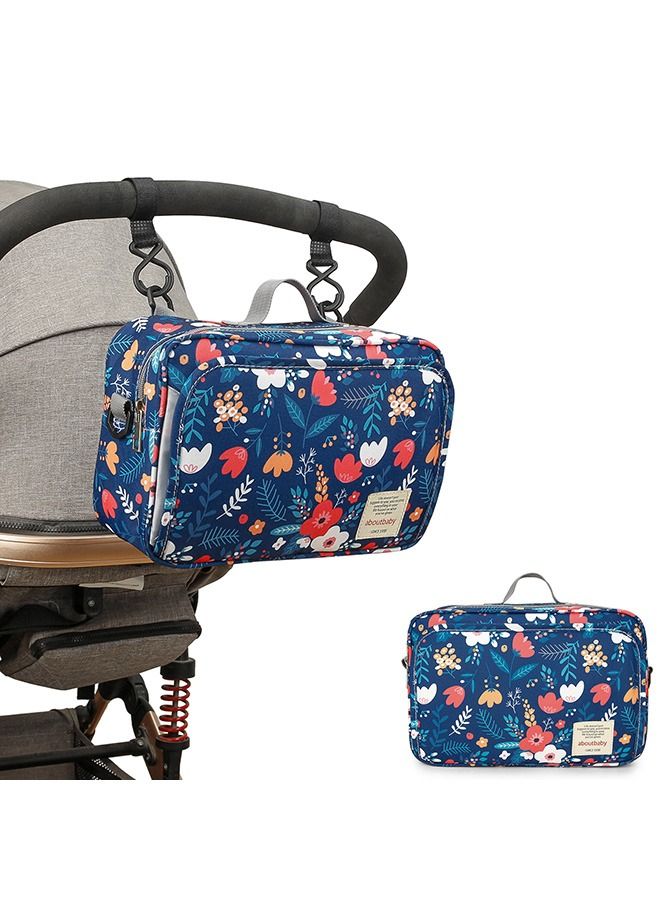 بيوينتي حقيبة حفاضات الطفل - حقيبة عربة الأطفال - حقيبة حفاضات لحمل الحفاضات والمناديل المبللة والألعاب - Image 2