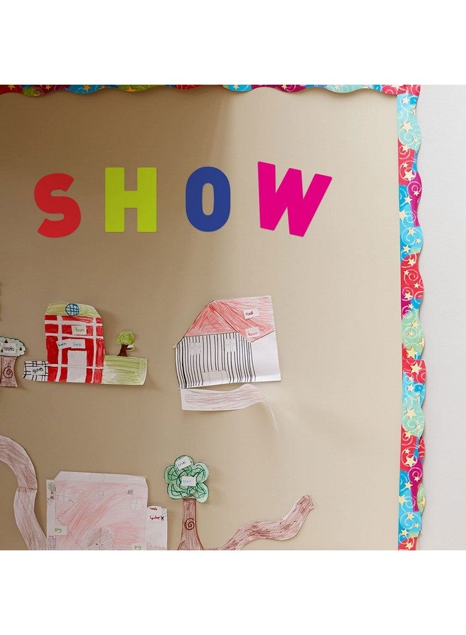 Chinco 232 Pcs 24 Sheets Large Letter Stickers 2.5 Inch Alphabet Letter Stickers Self Adhesive Letters Stickers For Bulletin Board Classroom Mailbox Window Door Home Decor (Colorful) - Image 4