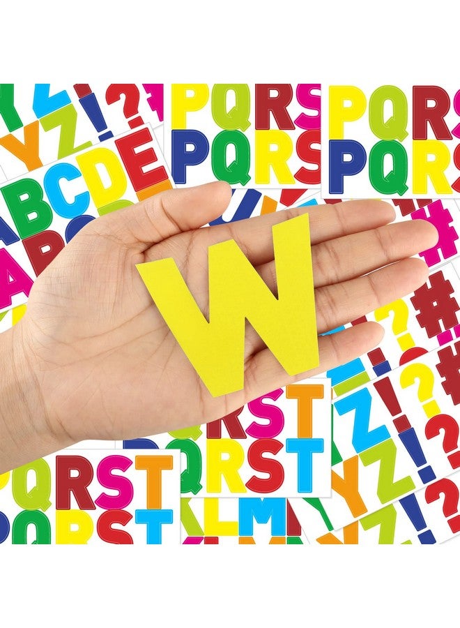 Chinco 232 Pcs 24 Sheets Large Letter Stickers 2.5 Inch Alphabet Letter Stickers Self Adhesive Letters Stickers For Bulletin Board Classroom Mailbox Window Door Home Decor (Colorful) - Image 3
