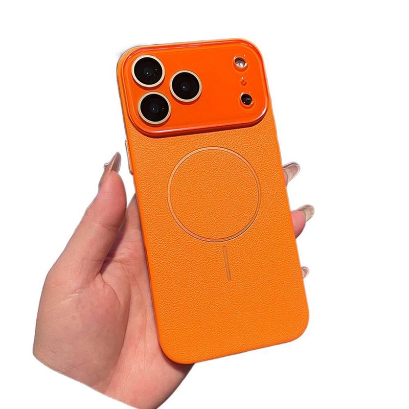 MagSafe iPhone 17 Drop Protection TPU for 17 Air 17 Pro 17 Pro Max and Scratch Resistant in Orange with Lightweight Carry - Image 1