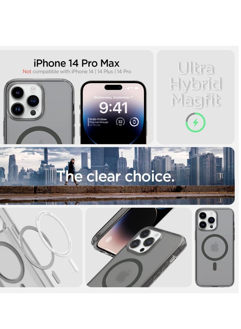 ELTRAZONE Ultra Hybrid Mag Designed for Apple iPhone 14 Pro Max Case - Frost Black - Image 2