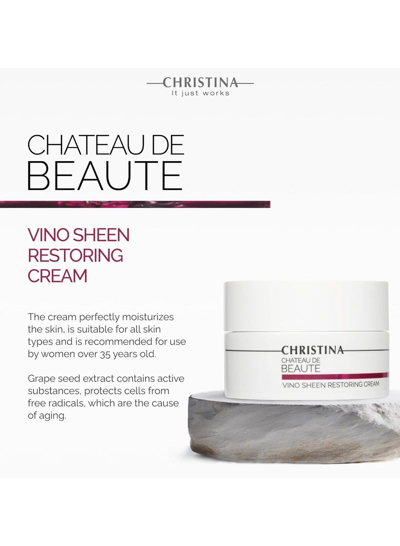 Christina CHATEAU DE BEAUTE | VINO SHEEN RESTORING CREAM 50 ML  - Image 5