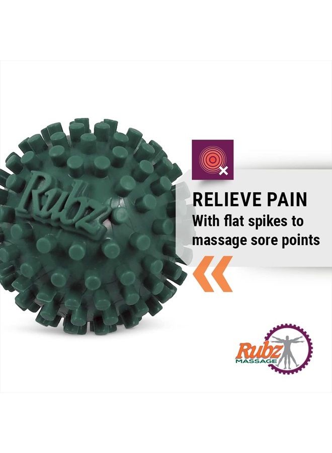 Due North Industrial Rubz Foot, Hand & Back Massage Ball, Relief from Plantar Fasciitis, Green - Image 2