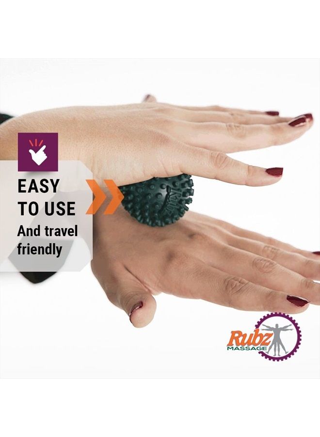 Due North Industrial Rubz Foot, Hand & Back Massage Ball, Relief from Plantar Fasciitis, Green - Image 3