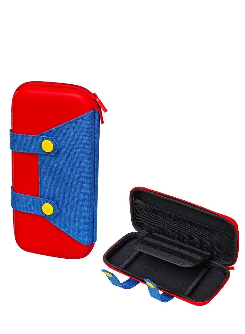 Carrying Case for Nintendo Switch 2 2025, Protective Case with 10 Game Cartridge Holders, Travel Carrying Storage Pouch - Red Blue - Image 2