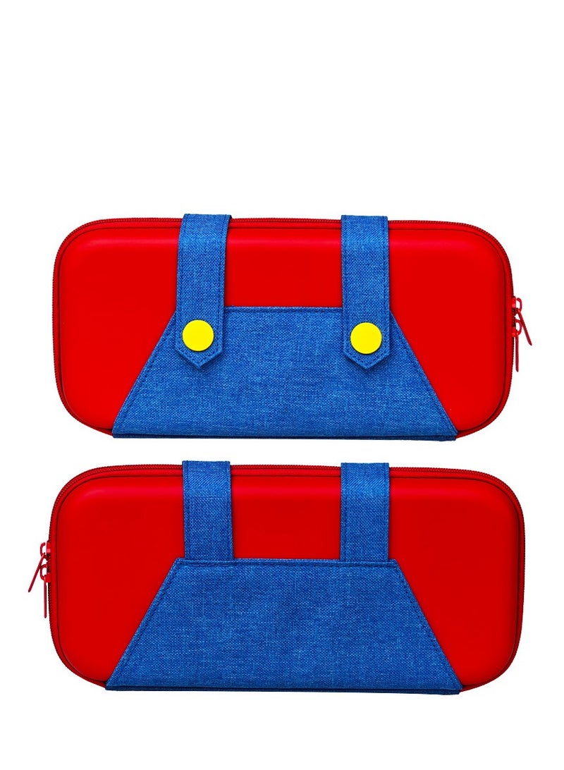 Carrying Case for Nintendo Switch 2 2025, Protective Case with 10 Game Cartridge Holders, Travel Carrying Storage Pouch - Red Blue - Image 3