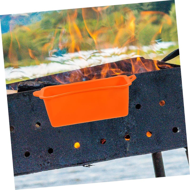POPETPOP 2Pcs Silicone Grease Catcher Liners for Camping Durable Drip Pan for Griddle Accessories for Grills - Image 5