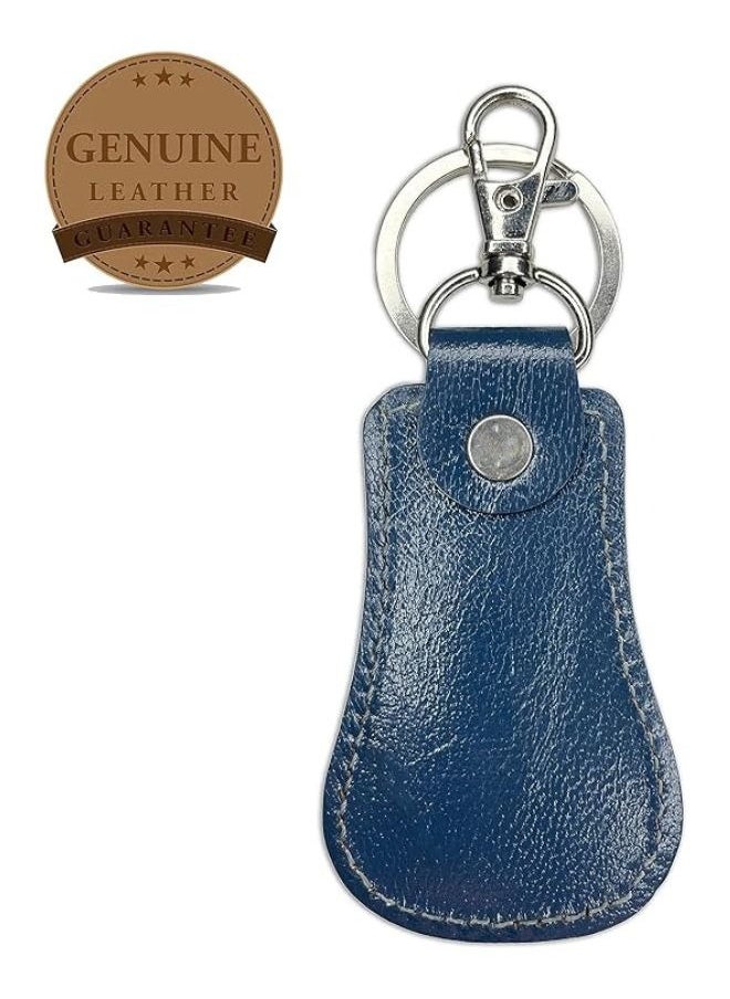 Lukadah Lukadah Genuine Classic Handcrafted Aniline Leather Keychain Key Ring With 360° Swivel Snap Hook Heavy Duty Stainless Steel Keyring  - Image 2