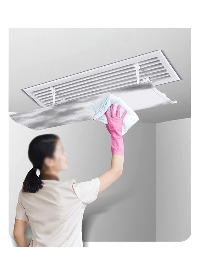 NIBEMINENT - Adjustable Air Conditioner Deflector T112 White - Image 1