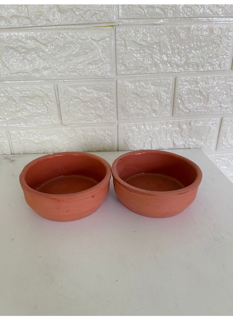 Devigo - 2 Pieces of Rice Pudding Container 1st Quality Clay Casserole 2 Pieces of Rice Pudding, Casserole - Image 1