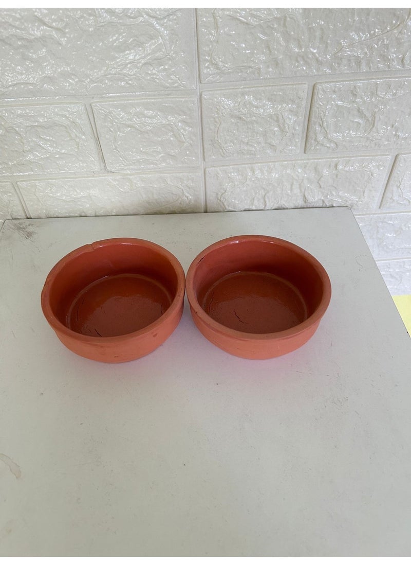 Devigo - 2 Pieces of Rice Pudding Container 1st Quality Clay Casserole 2 Pieces of Rice Pudding, Casserole - Image 1