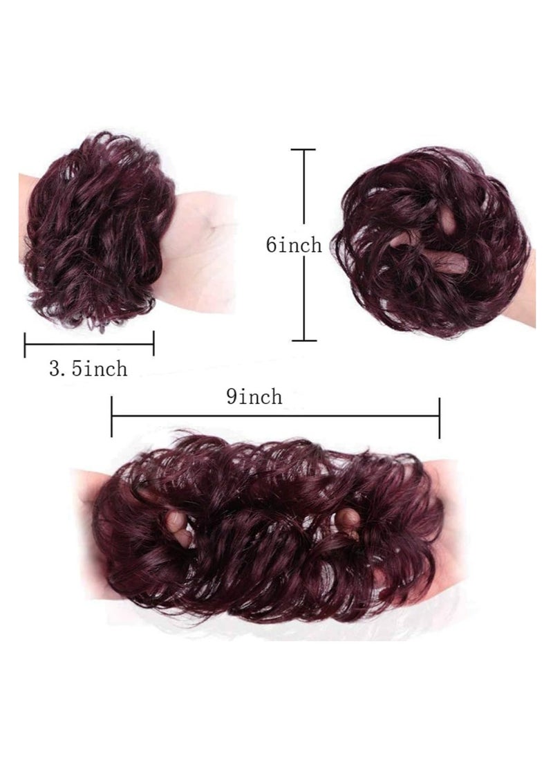 Estelle Messy Bun Hair Piece 100% Human Hair Messy Rose Bun Hair Buns Hair Piece for Women Real Hair Scrunchies Updo Hair Pieces Bun Extension Ponytail Messy Hair Bun (Dark Brown)  - Image 4