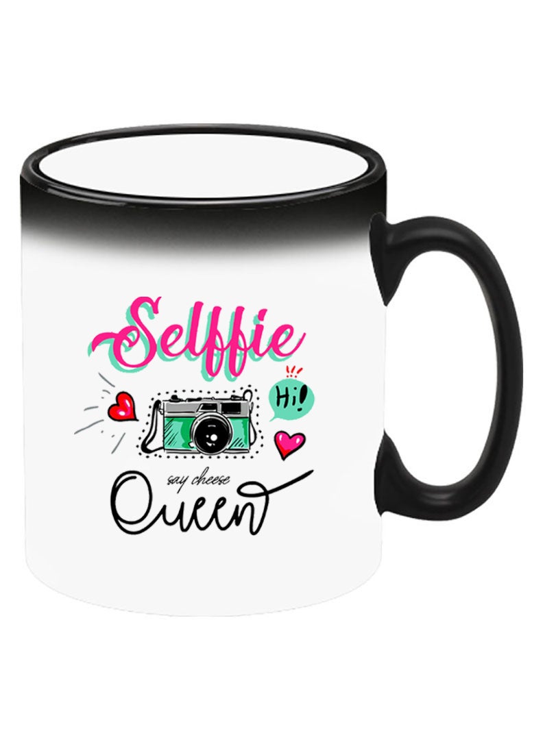 Theodor Color Changing Heat Sensitive Ceramic Mug, Image Revealed When HOT Liquid is Added! Selfie queen - Image 2