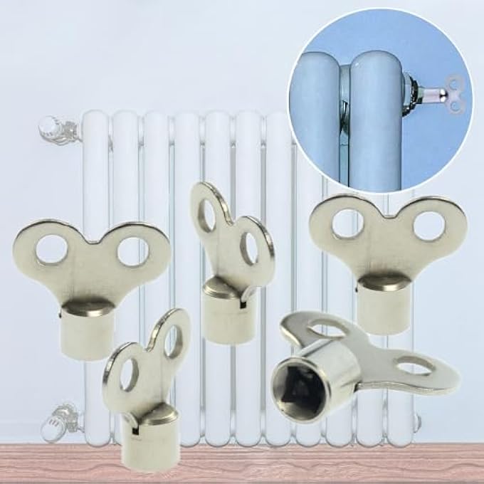 RADIATOR BLEED KEY- RADIATOR VALVE CLOCK KEY FOR BLEEDING AND AIR VENT - SQUARE RADIATOR BLEED VALVE KEYS FOR MANY RADIATORS HEATERS PACK OF 5 - Image 2