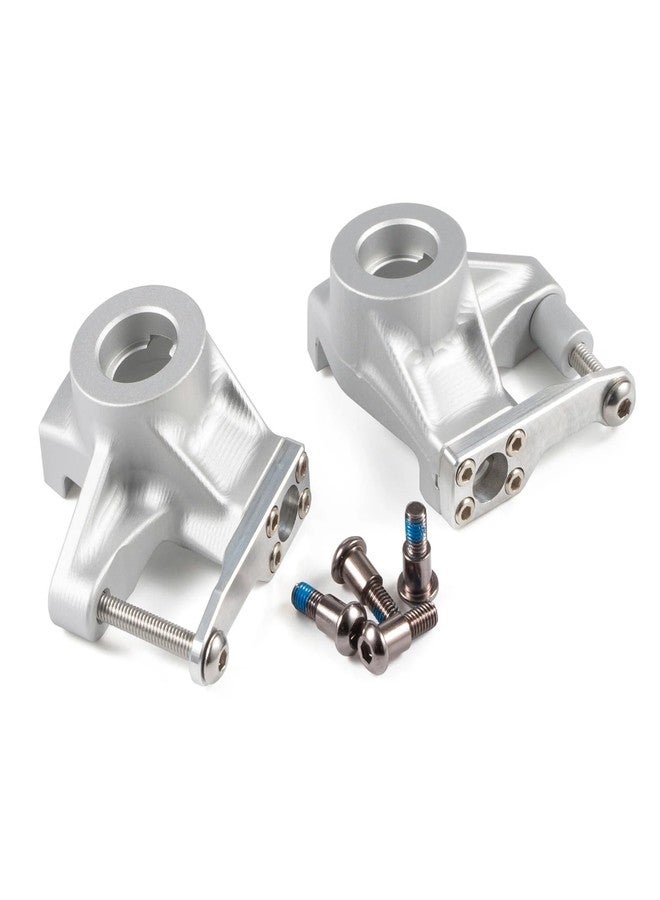 ZMHOBBY Aluminum Steering Knuckles Black Clear Anodized for Axial SCX10 II AR44 Vanquish HD44 D44 VS4-10 Rockjock F9 F10T Straight Axle (Clear) - Image 2