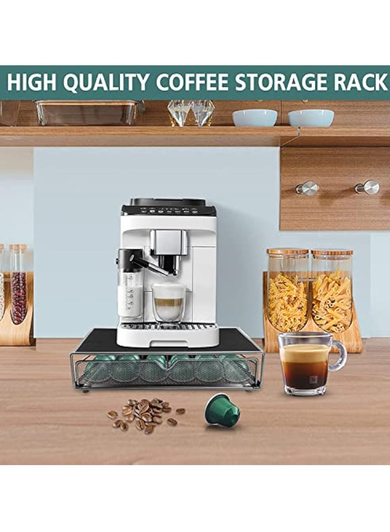 Arabest Coffee Pod Drawer, 36 Pcs Coffee Capsule Holder Space-Saving Coffee Pods Kitchen Organizer Coffee Drawer  - Image 2