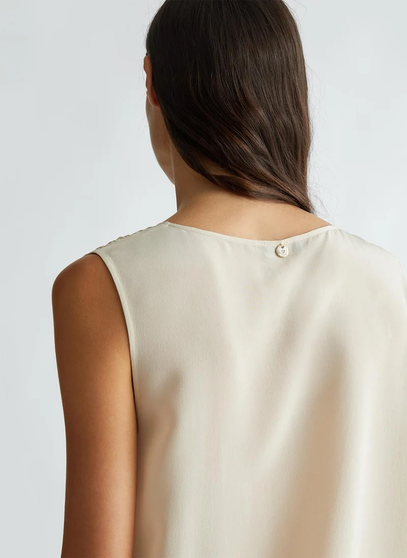 Liu Jo Smart crepe de chine top