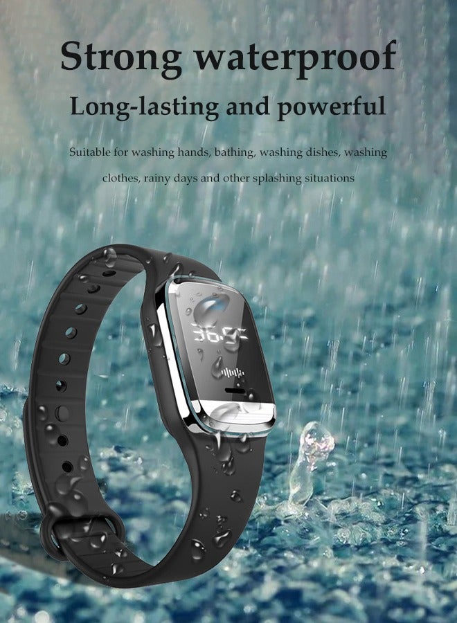 DUNISO Mosquito Repellent Bracelet, Electronic Mosquito Repellent Watch, Waterproof Portable Mosquito Repeller，With Time Display, Suitable For Running, Traveling And Mountaineering  - Image 5