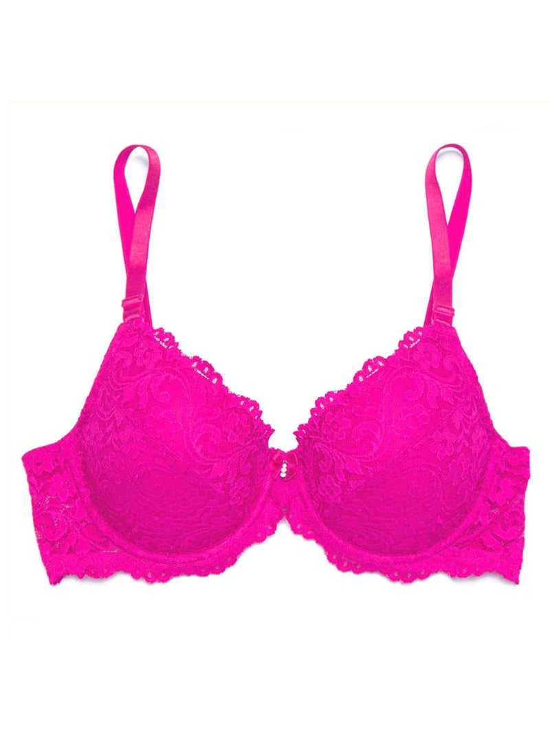 Smart & Sexy Womens Signature Lace Push-up Bra, Medium Pink, 36A - Image 4