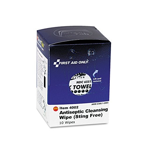 First Aid Only - FAE-4002 Sting Free Antiseptic Cleansing Wipes, 10 Count - Image 3