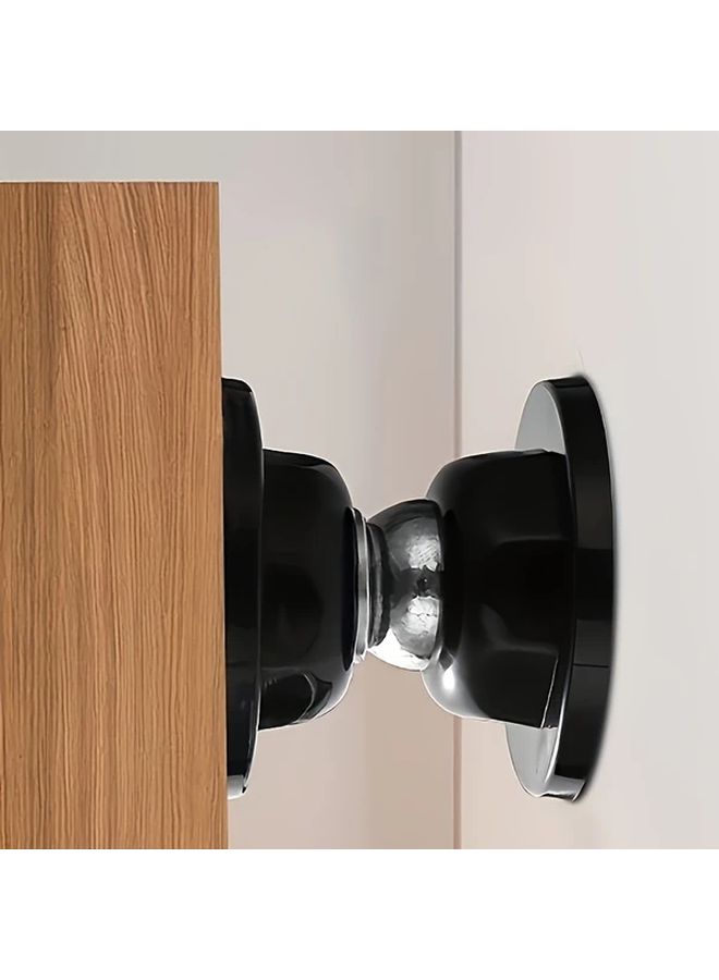 1pc Magnetic Door Stopper No Drill Installation Silicone Material White Black Red Design Wall Floor Mount Secure Hold Home Security Modern Aesthetic - Image 1