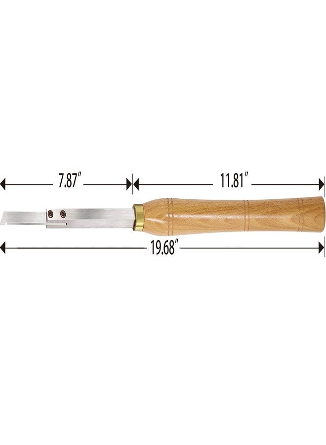Asieg Tool Carbide Parting Tool and Grooving Woodturning Tool 19.68 inches for Wood Turning Lathe - Image 2