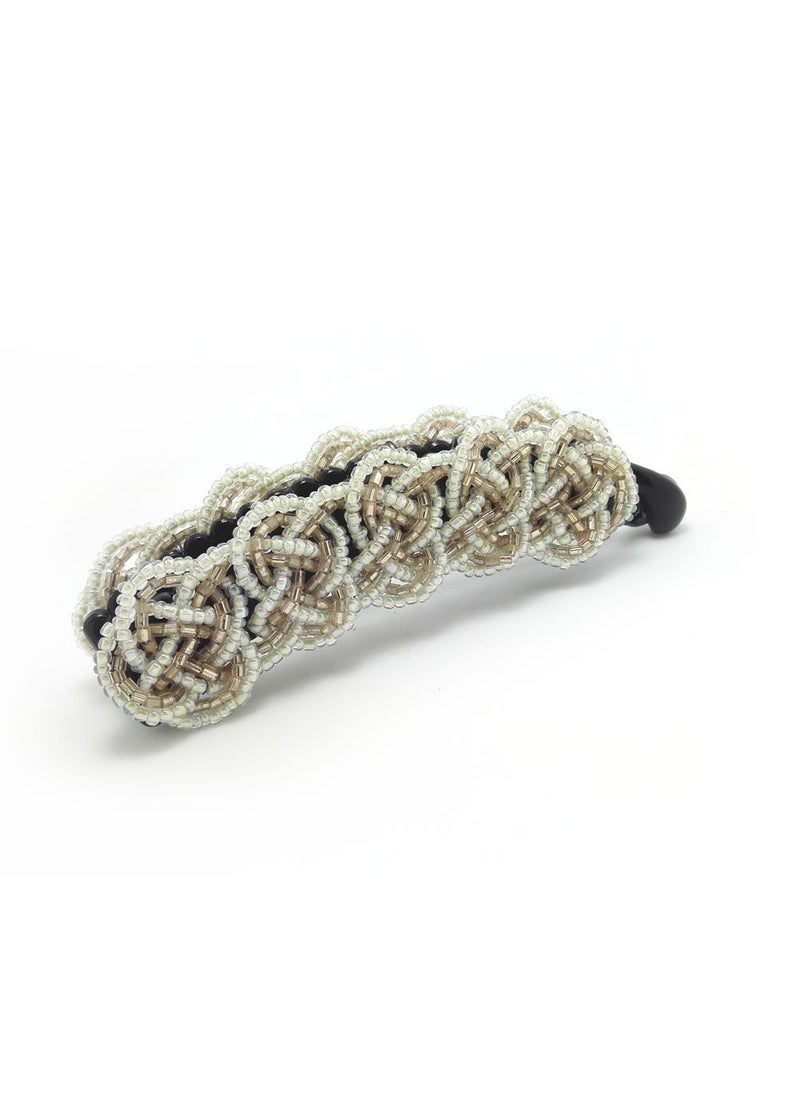 Meilliwish - Noble Beautiful Lady Banana Hair Clip Ponytail HolderH57White - Image 1