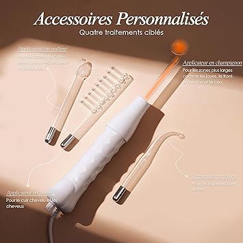Project E Beauty High Frequency Wand Neon Gas by Project E Beauty AntiAging Skincare Routine Reduced Wrinkles Reduced Puffy Eyes Skin Therapy Machine with 4 Wands - Image 3