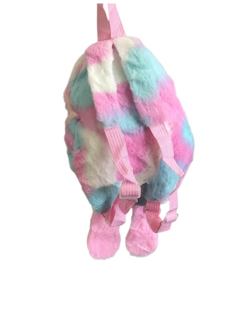 Kids Cartoon Plush Backpack – Single Zipper, Lightweight Design - Image 4