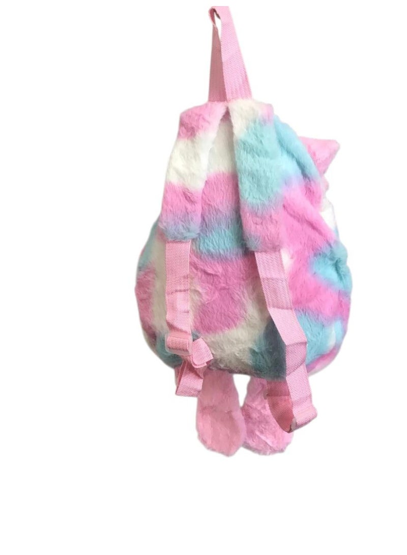 Kids Cartoon Plush Backpack – Single Zipper, Lightweight Design - Image 3