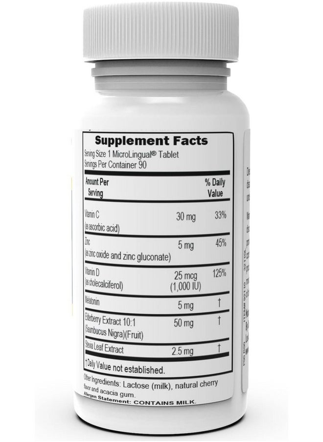 Superior Source Superior Source Sleep & Immune - Health Supplement - Supports Immune System & Better Sleep - Contains Vitamin C, Vitamin D3, Zinc, Melatonin & Elderberry Extract - 90 Instant Dissolve Tablets  - Image 2