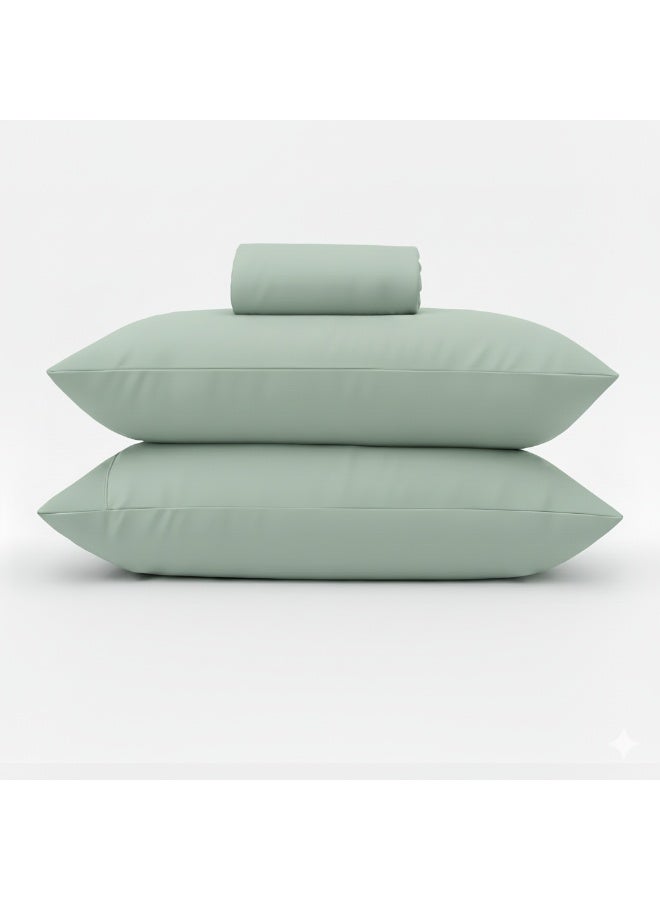 CADE Home 100% Cotton Sheets, Lightweight Super Soft Luxury 3 Piece Bed Sheet Set, Breathable, Durable & Cooling Bed Sheets Set, Easy Secure Fit, Machine Washable