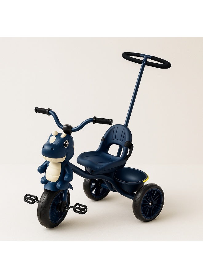 3-in-1 Dinosaur Ride-On Tricycle & Stroller with Parent Push Handle & Safety Harness for Toddlers  - Image 1