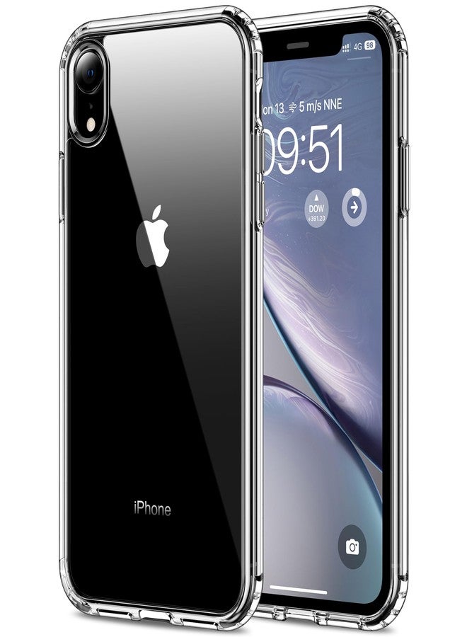 HOOMIL for iPhone XR Case Clear [Anti-Yellowing] Anti-Scratch Transparent Hard Back and Soft Edge [Military Grade Drop Protection] Shockproof Phone Cover - Crystal Clear - Image 1