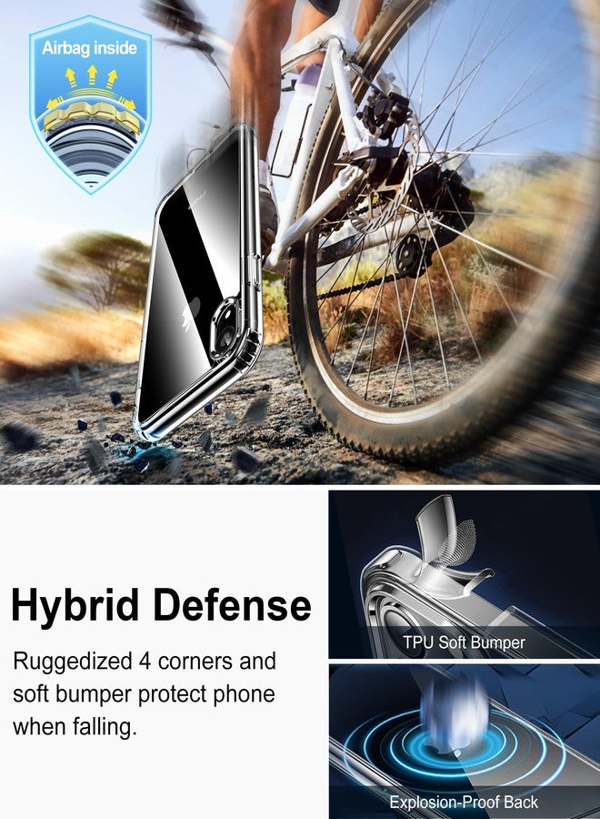 HOOMIL for iPhone XR Case Clear [Anti-Yellowing] Anti-Scratch Transparent Hard Back and Soft Edge [Military Grade Drop Protection] Shockproof Phone Cover - Crystal Clear - Image 5