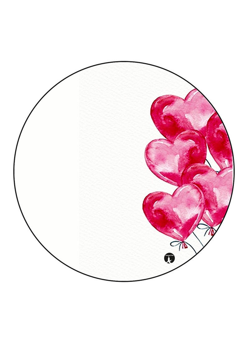 Hearts Printed Mouse Pad Multicolour