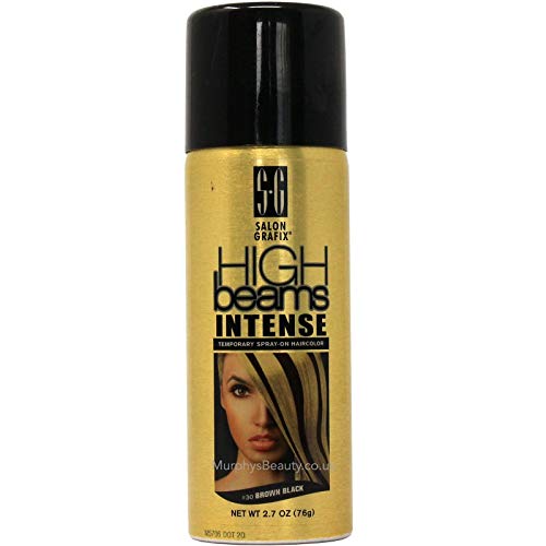 Salon Grafix High Beams Intense Temporary Spray  Brown Black for Unisex  27 oz Hair Color