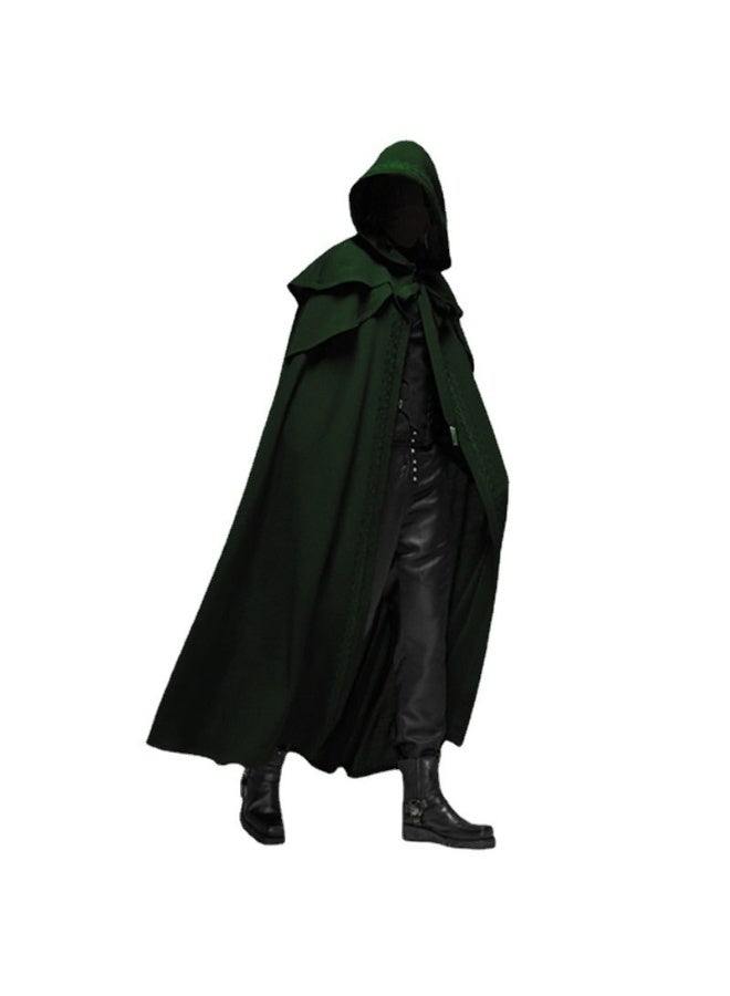 NIBEMINENT Halloween party, medieval color cape, Gothic men's long cape - Image 1