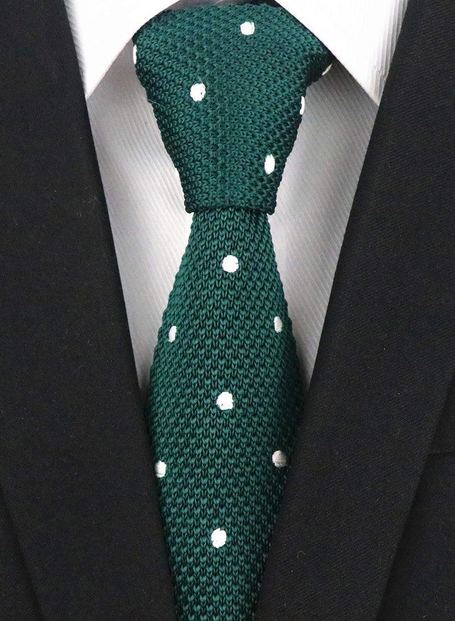 Secdtie ربطة عنق رجالية من سيكدتي، لون أخضر داكن، بتصميم أنيق وعصري، مقاس 2 بوصة، رفيعة ومحبوكة، هدية مثالية. - Image 2