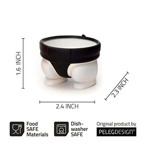 PELEG DESIGN Sumo Eggs – Egg Cup Holders (Set of 2) | Egg Cups for Soft & Hard Boiled Eggs, Funny Sumo Design, Playful Kitchen Gift & Fun Breakfast Accessory - Image 4