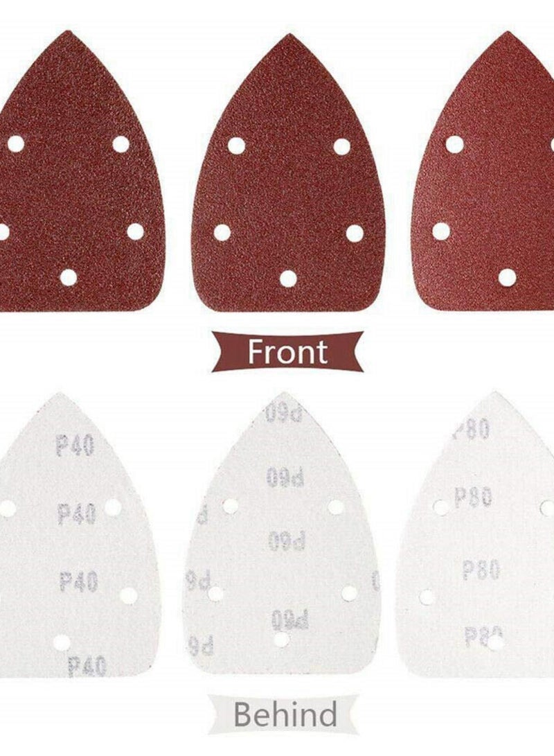 GGOOT Sanding Sheets,50PCS Abrasive Sandpaper Multiple Specifications Durable,Antistatic Mouse Sanding Sandpaper for Furniture, Hardware(P80) - Image 3