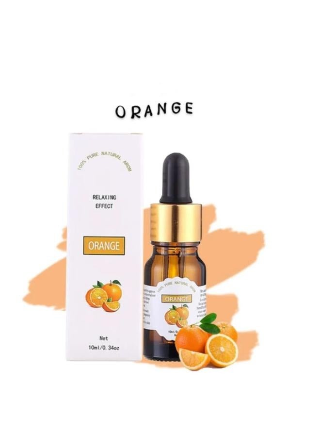 100% Pure Natural Orange Scent Essential Oil with Relaxing Effect of Humidifier and Diffuser