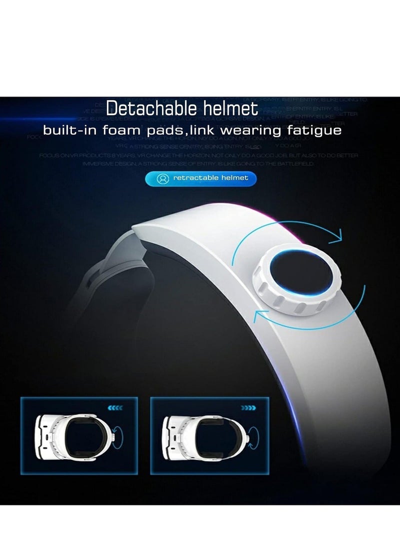 Generic - نظارات الواقع الافتراضي VR سماعة رأس ثلاثية الأبعاد جهاز Viar خوذة ذكية عدسات نظارات متوافقة مع الهاتف المحمول والهاتف الذكي وسماعات الرأس للأطفال والعائلة والأصدقاء هدايا - Image 1