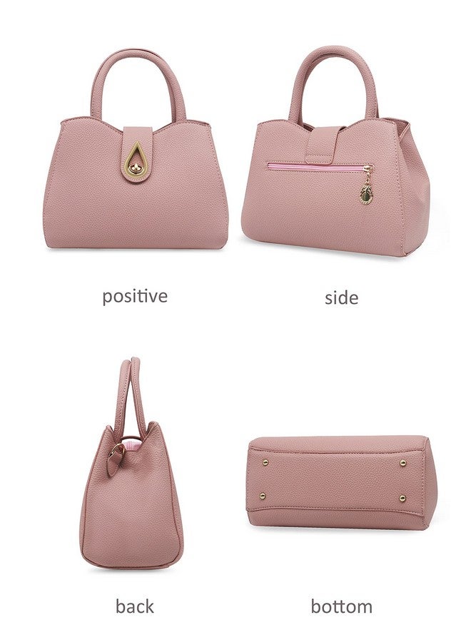 Pahajim Womens Handbag Tote Cute Mini Tassels Leather Shoulder Purse Crossbody Bag(Pink) - Image 1