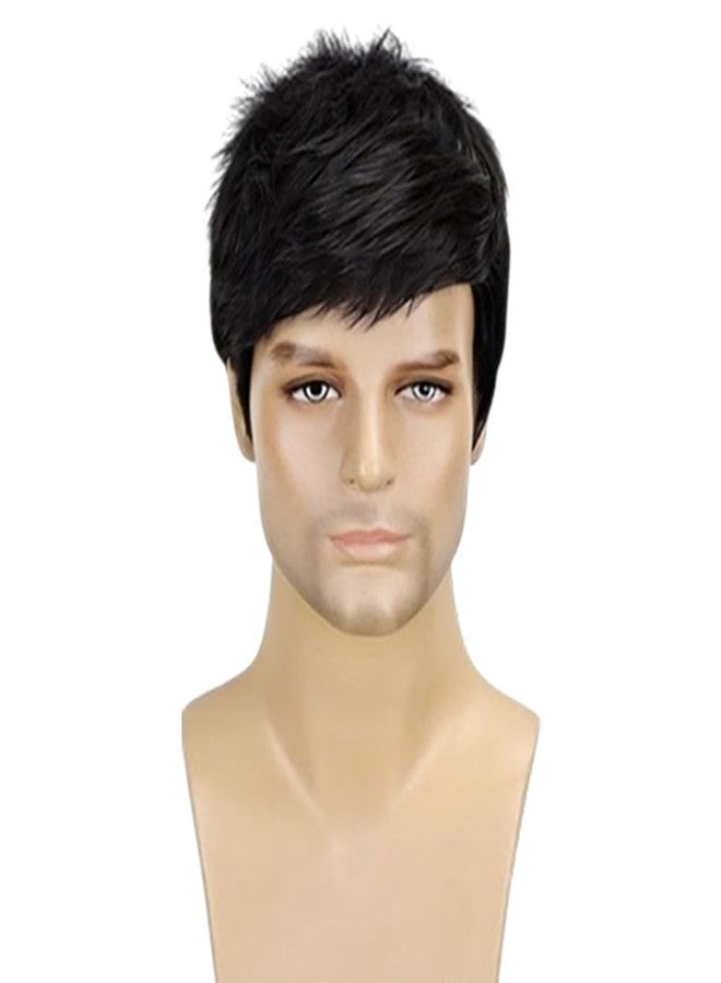 VIVIAN Men Full Head Synthetic Wigs For Men And Boys Natural Black & Cosplay Pack of 1 - Image 2