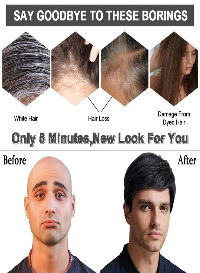 VIVIAN Men Full Head Synthetic Wigs For Men And Boys Natural Black & Cosplay Pack of 1 - Image 5