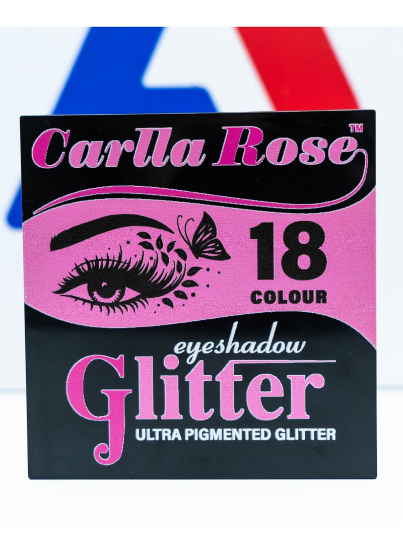 Carlla Rose Glitter Eyeshadow Palette Ultra Pigmented - 18 Color  - Image 4