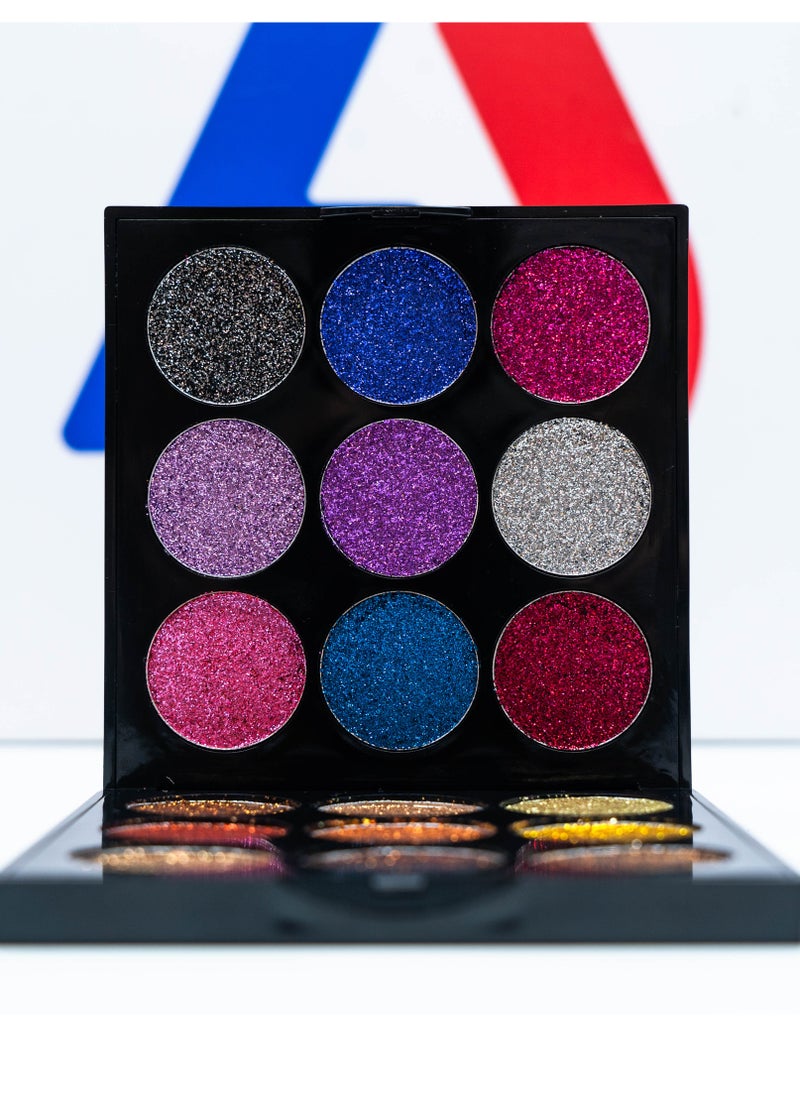 Carlla Rose Glitter Eyeshadow Palette Ultra Pigmented - 18 Color  - Image 2
